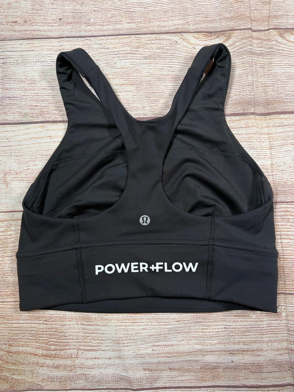 lululemon athletica Black Sports Bra with Rainbow Cross